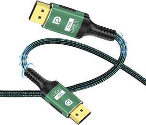 16K 60Hz DisplayPort Cable 3.3FT, DP 2.0 Male Ultra High Speed 80Gbps Cord for Laptop/PC/TV/Gaming Monitor,Support HBR3,16K@60Hz, 8K@120Hz, 4K@240Hz(DP 1.4 1.2 Compatible)