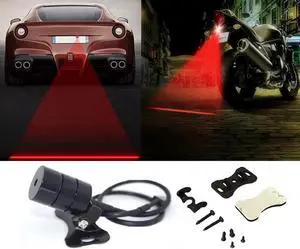 Car Fog Laser Light Rear Anti-collision Rear-end Laser Lamp Waterproof Auto Brake Parking Tail light 12V-24V Rearing Warning Safety Rear-end Alarm Accessories