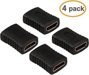 4 Pack HDMI Adapter Gold Plated HDMI Female to Female Connector Supports 3D 4K 1080P HDMI Extender for TV Stick, Roku Stick, Chromecast, Xbox, PS4, PS3, Nintendo Switch