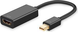 Mini DisplayPort to HDMI Adapter, 4K Thunderbolt to HDMI Converter Male to Female Adaptor for MacBook Air, iMac, MacBook Pro, Surface Dock, Monitor, Projector,- Black