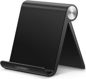 Cell Phone Stand, Adjustable Phone Stand Holder Cradle Compatible iPhone X 8 7 6 6s Plus Se 5 5s 5c iPad, Galaxy Smartphone E-Reader, Black