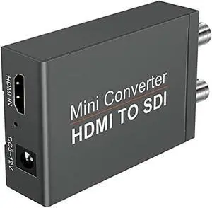 1080P HDMI to SDI Converter Adapter HDMI SDI Adapter SDI/HD-SDI/3G-SDI Adapter Support 1080P@60HZ HDCP 1.3 for Camera Home Theater