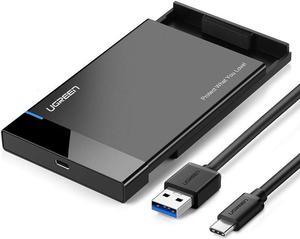 2.5 inch HDD SSD Case USB C 3.1 Gen 2 to SATA Hard Disk Box 5Gbps SD Disk Case HDD External Hard Drive Enclosure for Notebook Desktop PC Support Max 6TB UASP Function Tool-Free Design