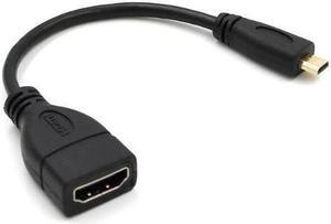 Micro HDMI to HDMI female adapter HD cable