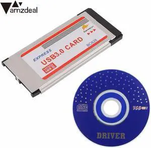 Super-Speed Express Card 34mm to 5Gbps Dual 2 Ports USB 3.0 Card Port Adapter Add On Cards Express Card Converter