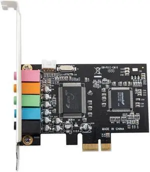 PCI Express 5.1 channel surround sound audio card PCIE 6-channel 3D stereo pcl-e PC sound card with CMI8738 chip