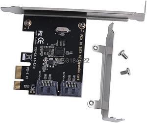PCIe PCI Express to SATA3.0 2-Port SATA III 6G Controller Expansion Card Adapter