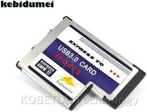 add on card USB 3.0 PCI Express Card Adapter 5Gbps Dual 3 Ports Slot Express Card to USB3.0 Converter