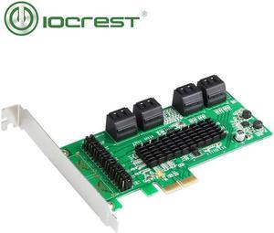IOCREST SATA III 8 Port Controller Card PCIe 2.0 x2 with Low Profile Bracket