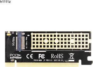M.2 NVMe SSD Adapter M2 to PCIE 3.0 X16 Controller Card M Key Interface Support PCI Express 3.0 x4 2230-2280 Size M.2 FULL SPEED