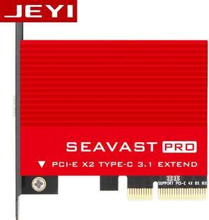 JEYI SEAVAST-8 expansion start USB3.1 add on card PCIE TYPE C version 3.1 adapter card to ASM1142 ASMEDIA PCIE USB3.1 GEN2