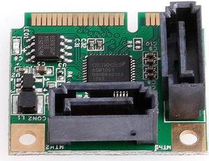 Mini PCIe PCI-Express to 2 Ports SATA 3.0 III 6Gb/s Expansion Single Chip Card