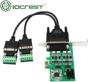 IOCREST EXAR XR17V352 PCI Express 2 Ports High Speed RS-422/485 Serial card PCIe controller card with low profile bracket