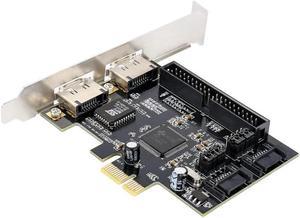 PCIe Raid Controller Expansion Card 2 x SATA Or 2 x eSATA 1 x IDE Internal PCI Express to SATA 2.0 and PATA Adapter Converter