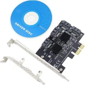 PCI Express SATA 3.0 Controller Card PCIe 2.0 x1 to 4 Ports SATA III 6GB/s Internal Adapter Converter With Low Profile Bracket