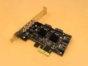 USB3.0 PCIE to SATA Card PCIE Adapter PCI Express to SATA3.0 Converter 4-Port SATA III 6G Expansion Controller Card Adapter IPFS