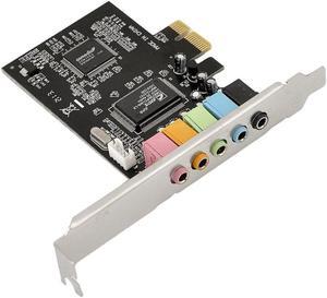 PCIE 5.1ch Sound Card converter adapter/PCI-express expand card support headset earphone add on card for PC computer /desktop