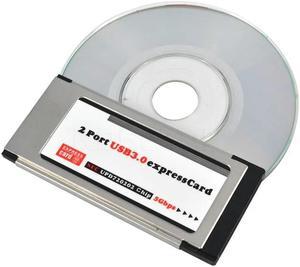 Express Card Expresscard 34mm to USB 3.0 2 Port Adapter PCI Express Card