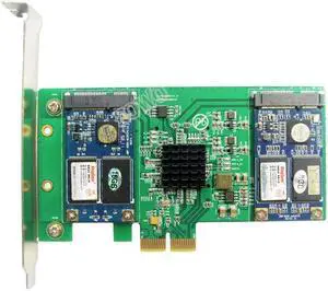 mSATA expansion cards PCIe to 4 port MSATA solid state hard drive adapter card RAID card