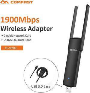 1 pcs 1900Mbps 2.4Ghz&5.8Ghz USB Wifi Adapter Dual Band WiFi Dongle Plug And Play AC Network Card USB Wifi Antenna CF 939AC