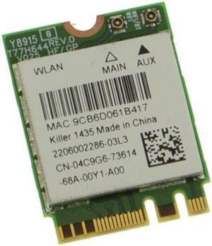 Killer Wireless N1435 Dual Band WLAN WiFi 802.11 ac/a/b/g/n Wireless Card 4C9G6