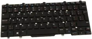 New French English Dell OEM Latitude 3340 Laptop Keyboard GV56C
