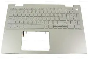 Dell OEM Inspiron 7506 2-in-1 Silver Keyboard Palmrest Laptop Keyboard YT5JN