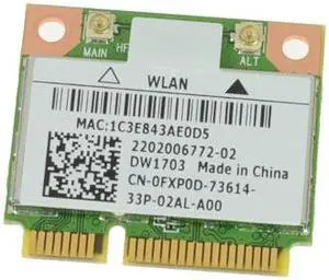 GENUINE DELL INSPIRON 15-3521 15.6" WIFI WIRELESS CARD AR5B225 FXP0D 0FXP0D