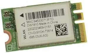 Dell OEM Wireless 1810 DW1810 WLAN WiFi 802.11AC Bluetooth Wireless Card V91GK