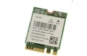 Dell OEM Wireless 1820 DW1820 WLAN WiFi 802.11AC Bluetooth Wireless Card 97XFP