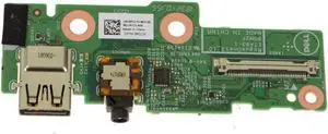 Dell OEM Inspiron 7386 2-in-1 Power Button USB Audio Port IO Circuit Board PG21H