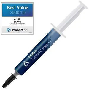 Arctic MX-4 - Thermal Compound Paste For Coolers | Heat Sink Paste | Composed of Carbon Micro-particles | Easy to Apply | High Durability - 4 Grams
