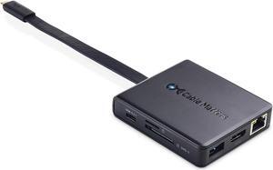 Cable Matters USB C Hub with 4K HDMI, 80W Charging, UHS-II Card Reader, 4X USB, and Gigabit Ethernet - USB-C and Thunderbolt 3 Port Compatible for Suface Pro 7, MacBook Pro, Dell XPS and More