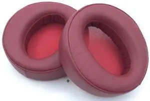 Earpads cover Replacement for Sony MDR-XB950BT MDR-XB950 MDR-XB950AP Ear Cushions Pads Headphone Ear Pads Cushions Soft Protein Leather Earmuffs with Noise Isolation Foam (RED)