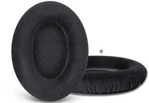 Earpads Replacement for Sennheiser HD598 HD518 HD558 HD595 HD599 HD569 HD579 HD560s Headphone Ear Pads Cushions Velour Earmuffs with Noise Isolation Foam (Black)
