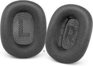 Earpads Replacement for Apple AirPods Max Headphones Ear Pads Cushion Soft Mesh Fabric Earmuffs with Noise Isolation Foam (Gray)