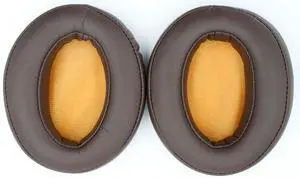 Earpads Replacement for Sennheiser Momentum 2 HD1 Headphones Ear Pads Cushions Soft Protein Leather Earmuffs with Noise Isolation Foam (Black) (Dark Brown)