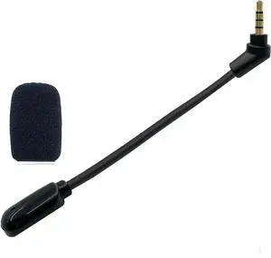 Gaming Headset Mic Replacement for HyperX Cloud(X) Flight  3.5mm Headphone Boom Noise Cancelling Microphone