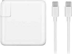 30W USB C Power Adapter, Compatible with MacBook 12inch 2015 MacBook Air Charger 2018Late iPad Pro, Pixel, Galaxy, Works with PD 30W 29W 20W, Included USB-C to USB-C Charge Cable (6.6ft/2m)