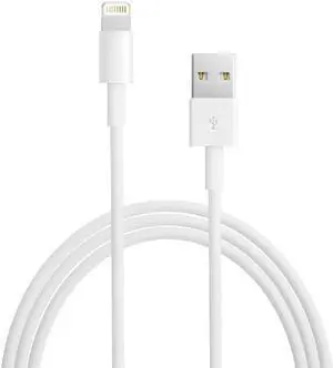 iPhone USB Cable Charging Cord Data Sync for iPhone X/8/8 Plus With ios 11 - white USB-A connector