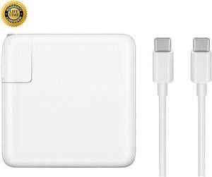 87W USB C Charger Power Adapter Compatible with MacBook Pro 15, 13 inch, New Air 13 inch 2020/2019/2018, Thunderbolt 3 Block, 6.6ft 5A Cable