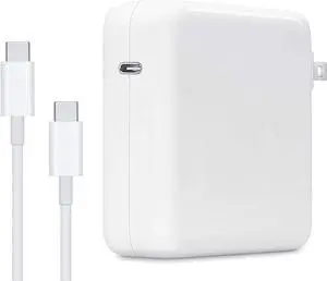 87W USB C Power Adapter, Mac Book Pro Charger Computer Adapter Charger Compatible with MacBook Pro 15 Inch 13 Inch 2018 2019 2020 with USB C to USB C Cable
