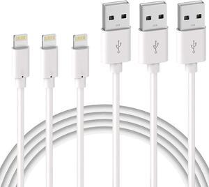 3Pack 6ft iPhone Charger Cable Long Lightning Heavy Duty Charging Cord For iPhone 6 7 8 iPhone XS XR iPhone 12 Mini 12 Pro Max 11 Pro AirPods
