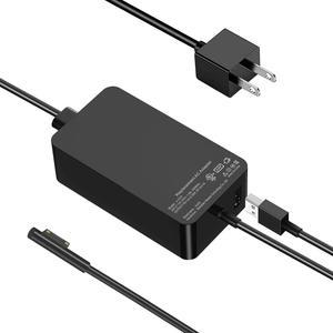 Surface Pro 3 & 4 & 6 Charger Power Adapter, 44w Surface Pro Charger Supply Compatible Microsoft Surface Pro 6 Pro 5 Pro 4 Surface Laptop 2 & Surface Go with 5V 1A USB Charging Port