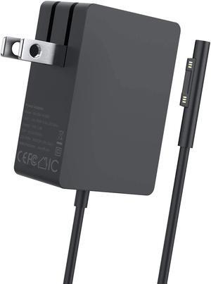 Surface Go Charger, 24W 15V 1.6A Surface Charger Wall Power Supply Compatible with Microsoft Surface Go Surface Pro 6/ Pro 5/ Pro 4/ Pro 3, Surface Laptop, Power Cable 5.9ft Folding Compact
