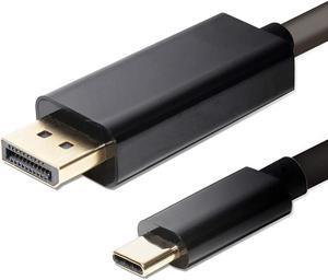 USB-C to DisplayPort Cable 6ft Cable 4K 60 Hz Ultra HD, 18 Gbps [Thunderbolt 3 Compatible] (USB C to DP Cable) Type USB C DisplayPort(DP) Cable