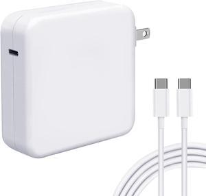 Mac Book Pro Charger, 61W USB C Charger Power Adapter for MacBook Pro 13 Inch/12 Inch,for MacBook,Included USB-C to USB-C Charge Cable (6.6ft/2m)
