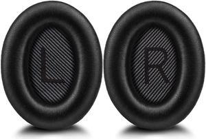 Ear Pads for Bose Quiet Comfort 35 Soft Protein Leather Replacement Earpads Ear Cushions for Bose QC 35/25 / 15 QC2 / Ae2 / Ae2i / Ae2W / Sound Link/Sound True (Black)