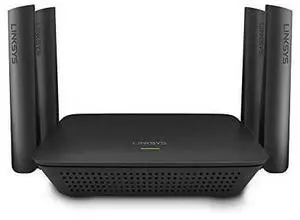 Linksys RE9000: AC3000 Tri-Band Wi-Fi Extender, Wireless Range Booster for Home, 4 Gigabit Ethernet Ports, Works with Any Wi-Fi Router (Black)