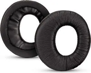 Replacement Ear Pads for Sony MDR-RF985R RF970 RF970RK RF960RK RF960R RF925RK & MDR-DS6500 Headphones | Softer Leather, Luxurious Memory Foam, Added Thickness, Enhanced Noise Isolation | Black